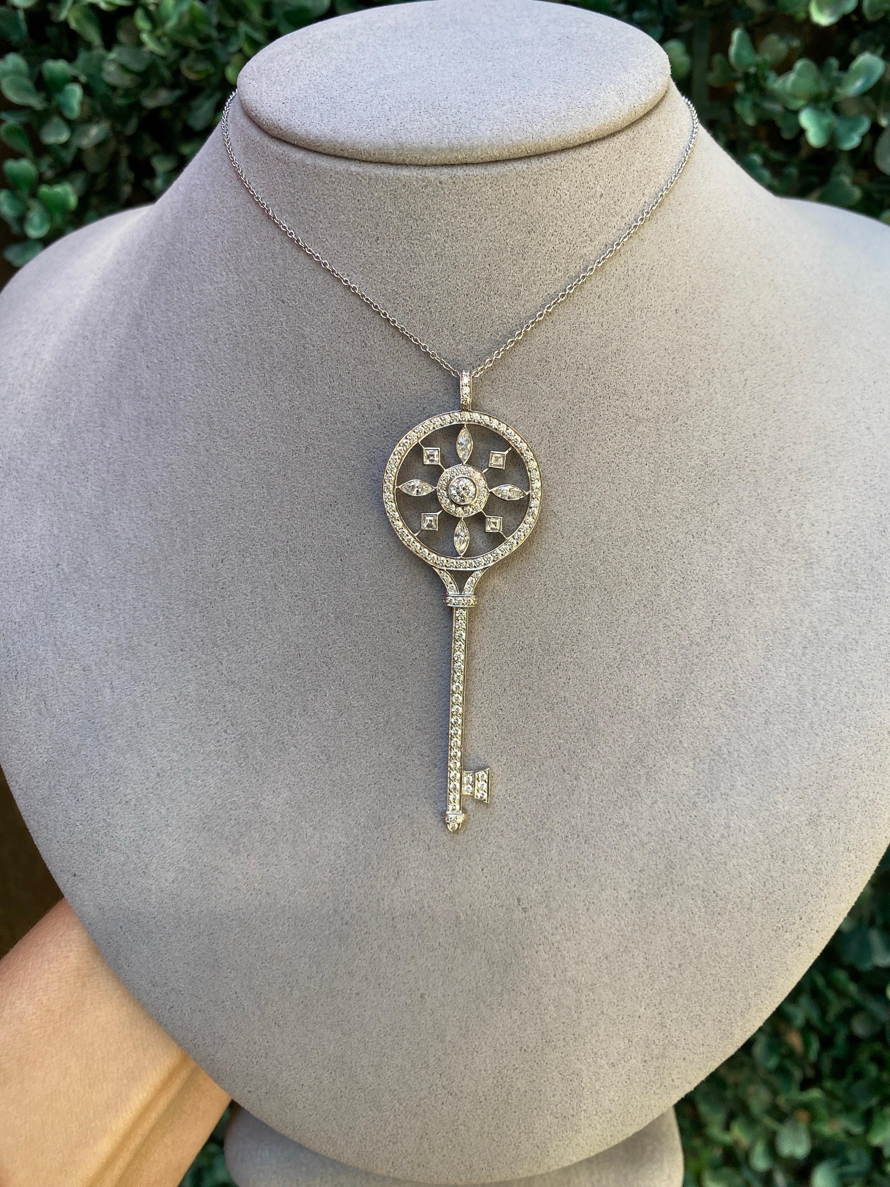 Tiffany & Co. Collana di chiavi con caleidoscopio di diamanti in vendita 4