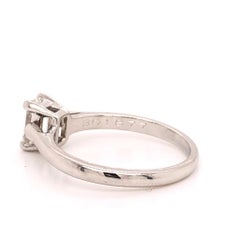 Tiffany & Co. Engagement 0.57ct Diamond Ring Emerald Cut 0.57 Carat