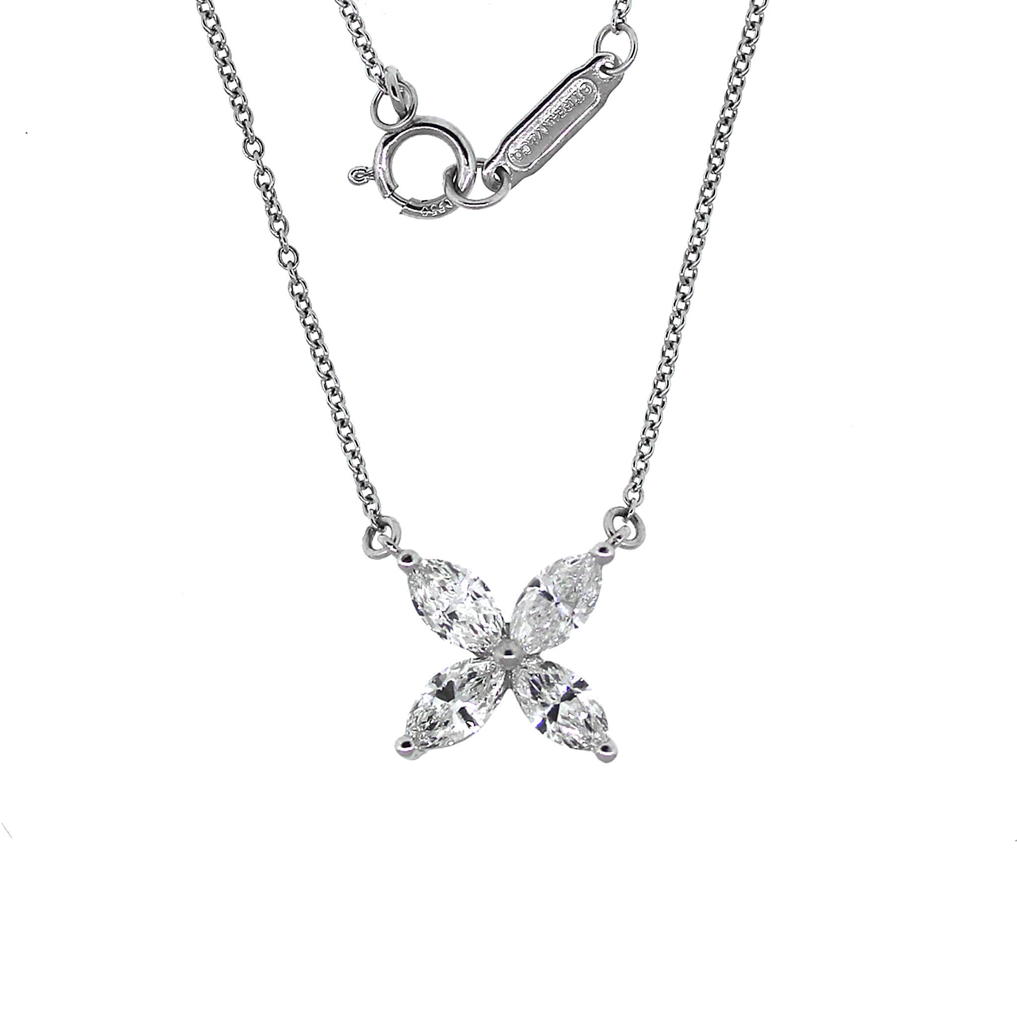 Tiffany and Co. Diamond Victoria Necklace In Excellent Condition For Sale In New York, NY