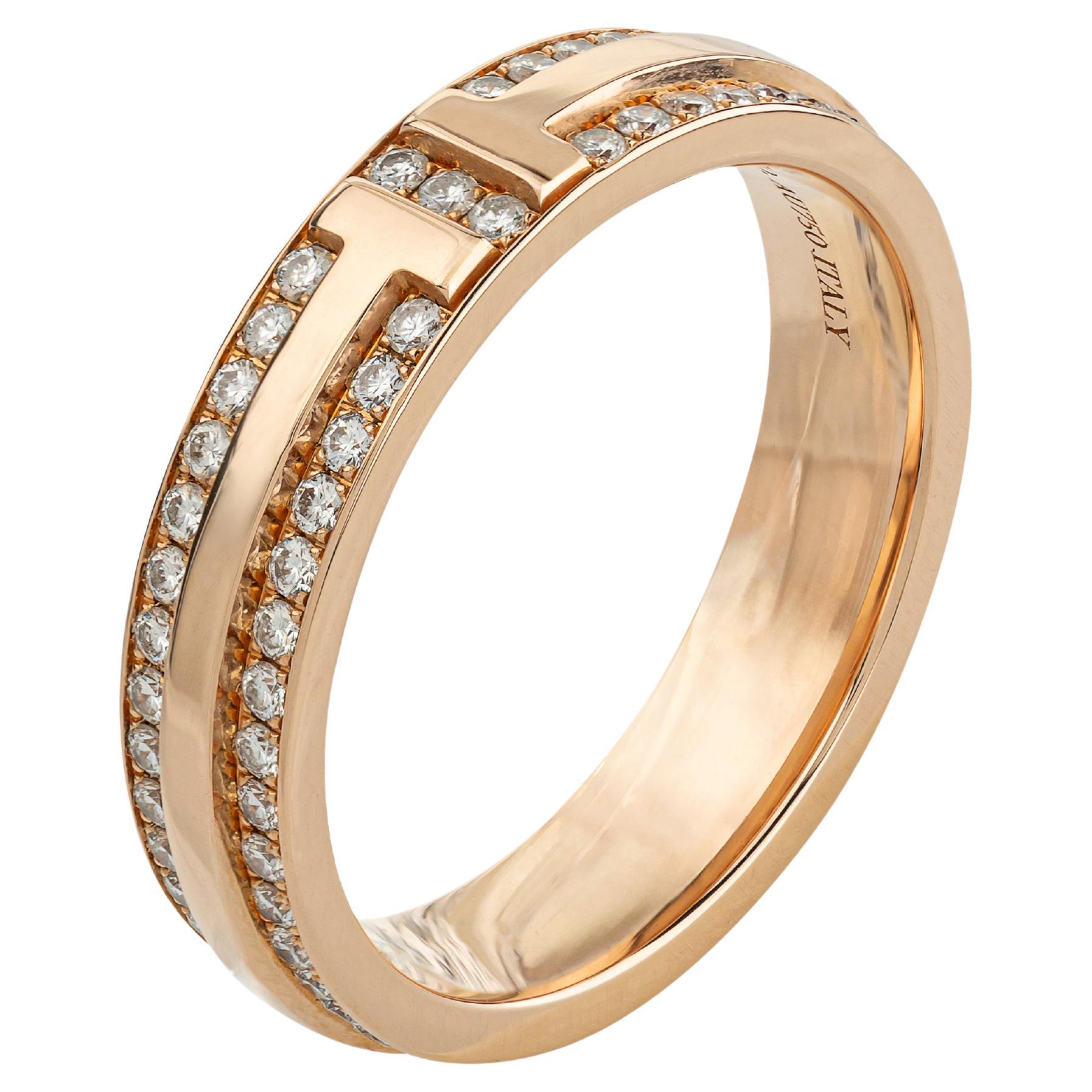 Tiffany and Co. Diamonds Rose Gold Ring