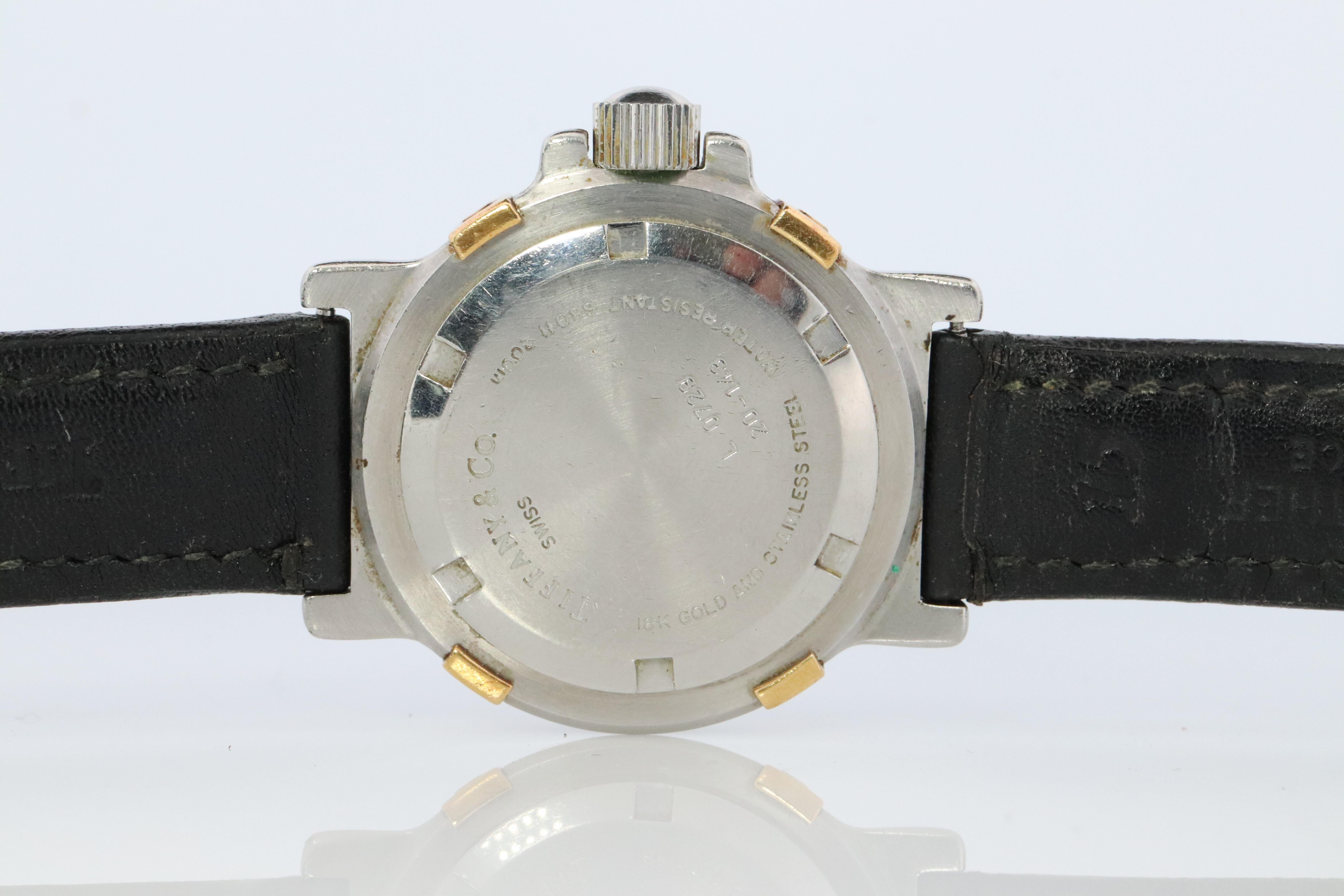 Tiffany & Co Taucheruhr. 18k Gold und SS Tiffany L0729 Damenuhr, Tiffany & Co. im Angebot 2