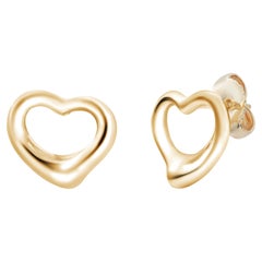 Tiffany & Co. Elsa Peretti Boucles d'oreilles vintage en or dix-huit carats
