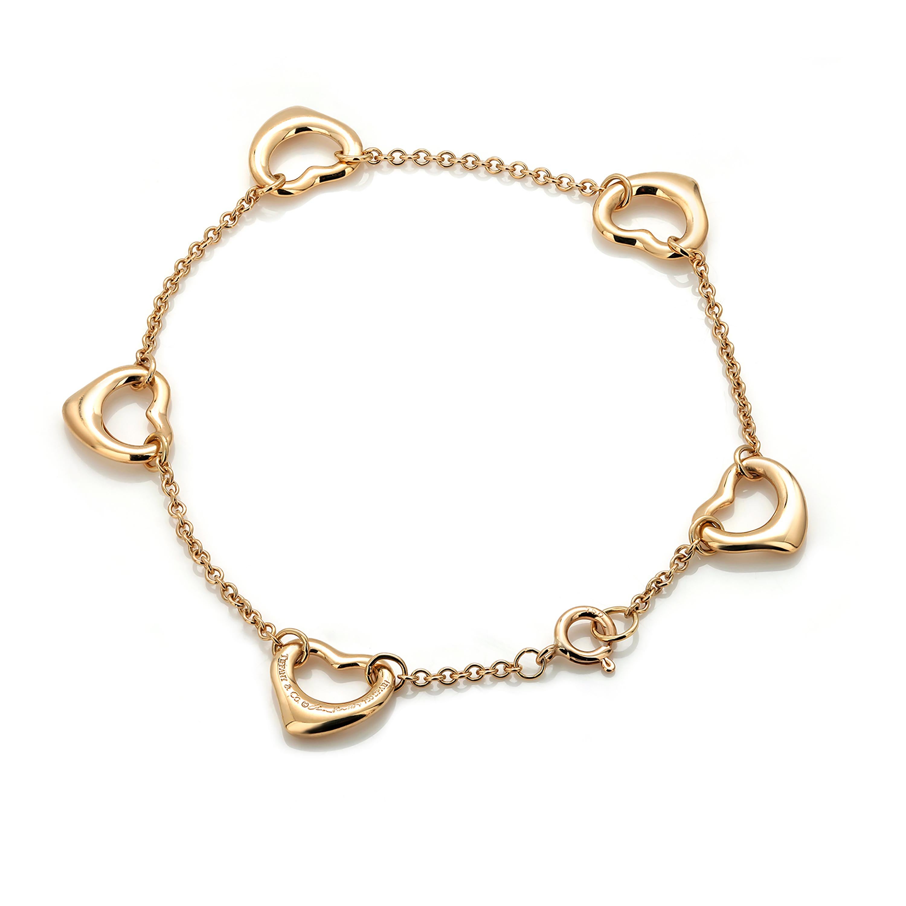 tiffany heart bracelet gold