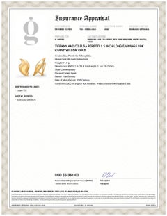 Tiffany & Co Elsa Peretti for Tiffany & Co. Golding Co.