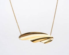 Tiffany & Co. Elsa Peretti 18 Karat Yellow Gold Pendant Necklace
