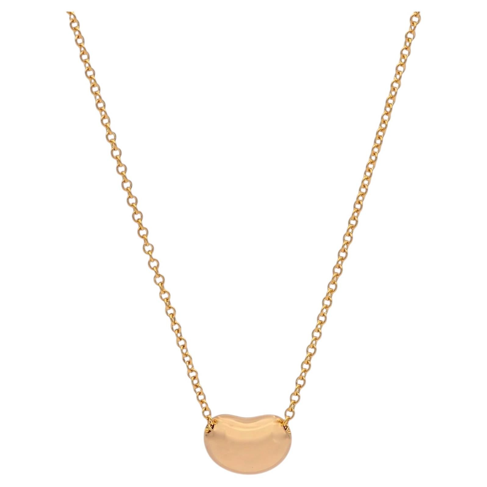 Tiffany Elsa Peretti Bean Design Necklace