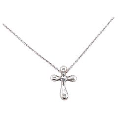 Tiffany and Co Elsa Peretti Cross Necklace 
