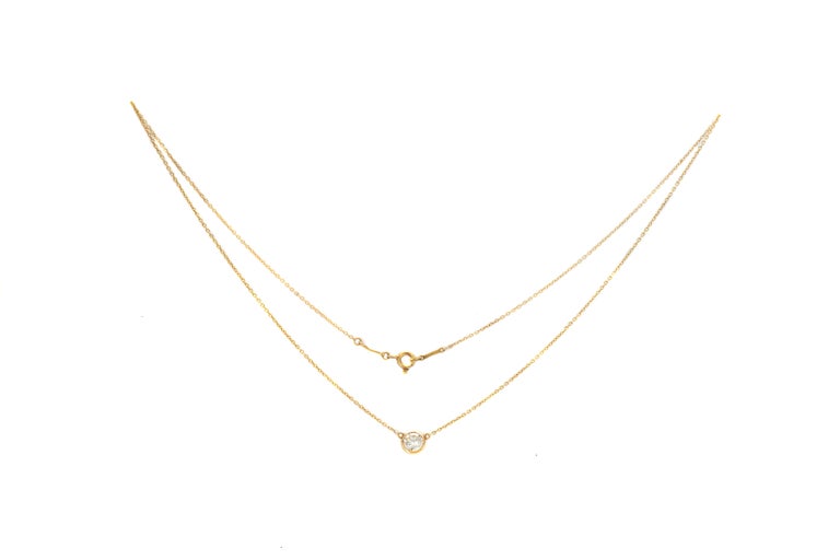 Contemporary Tiffany & Co. Elsa Peretti Diamonds by the Yard Pendant Necklace For Sale