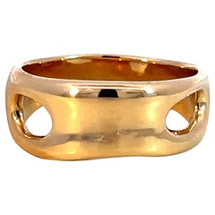 Tiffany and Co. Elsa Peretti Open Side Ring 18k Yellow Gold