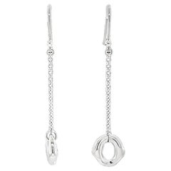 Tiffany and Co. Elsa Peretti Sevillana Pendants d'oreilles en argent