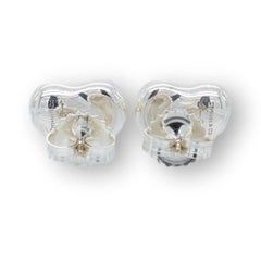 Tiffany und Co. Elsa Peretti Ohrstecker aus Sterlingsilber mit Bohnenmotiv
