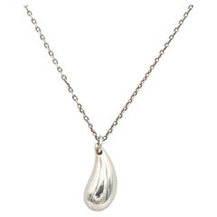 Tiffany & Elsa Peretti Sterling Silber Teardrop Halskette