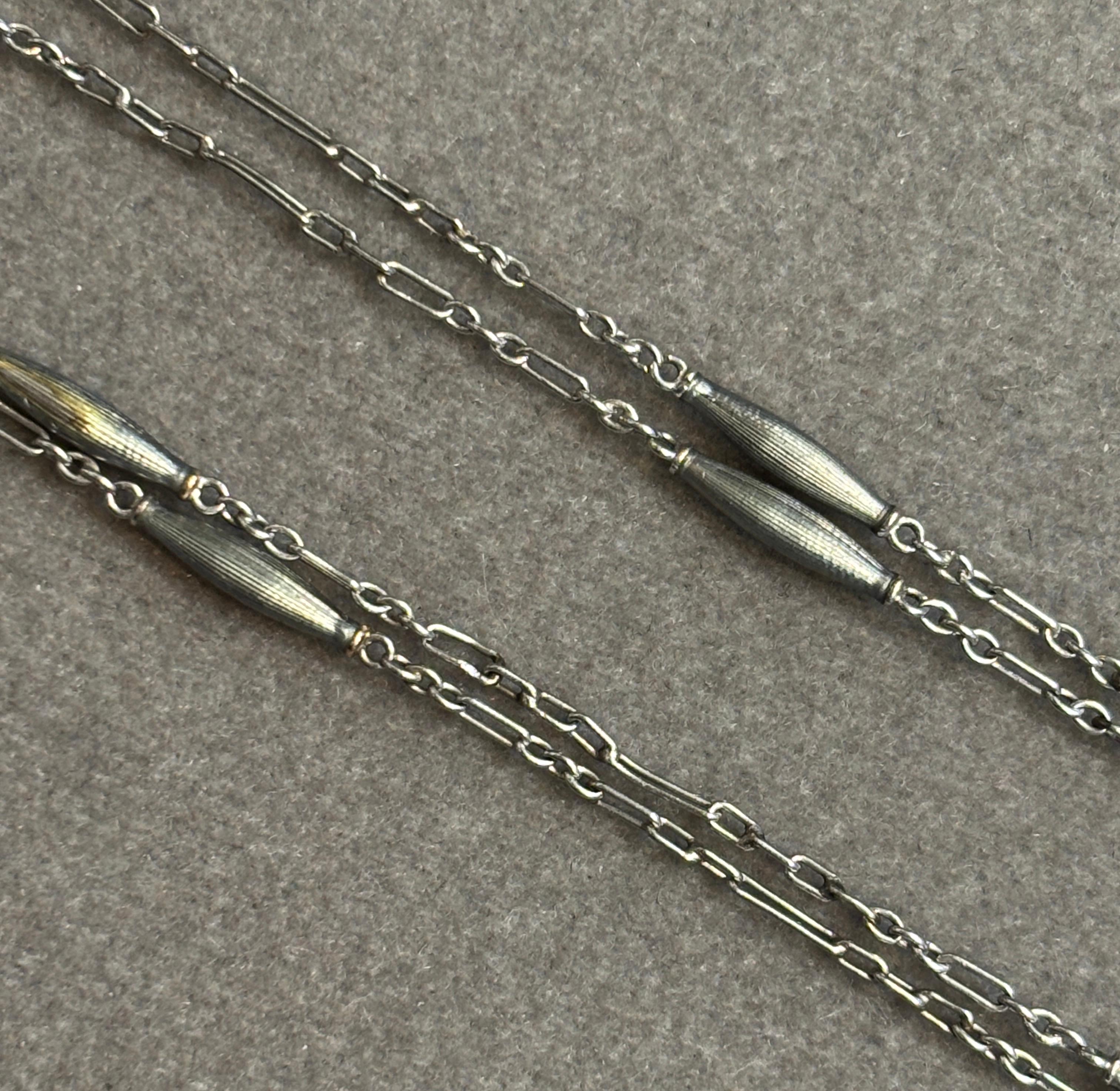 Tiffany und Co. Emaille-Taschenuhr-Halskette im Angebot 3