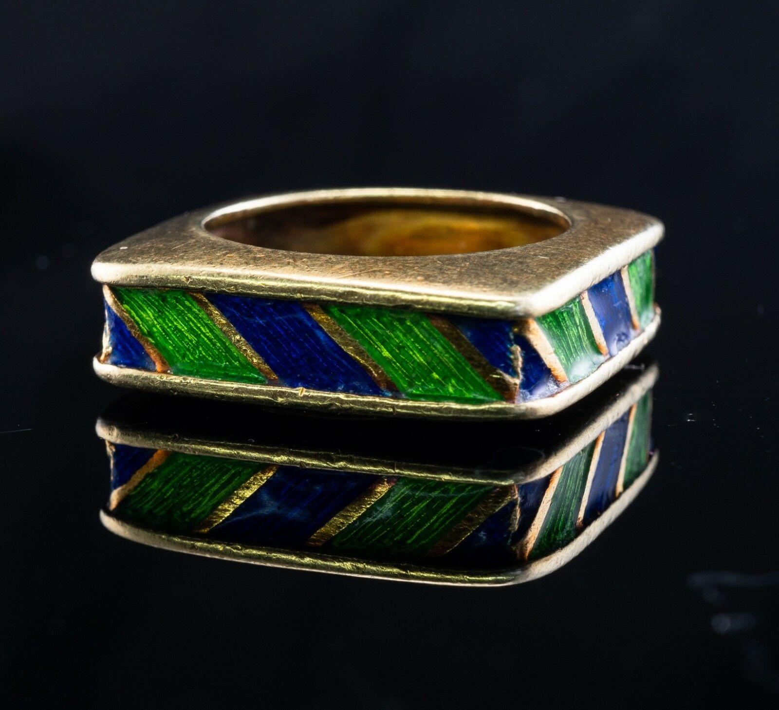 tiffany enamel ring