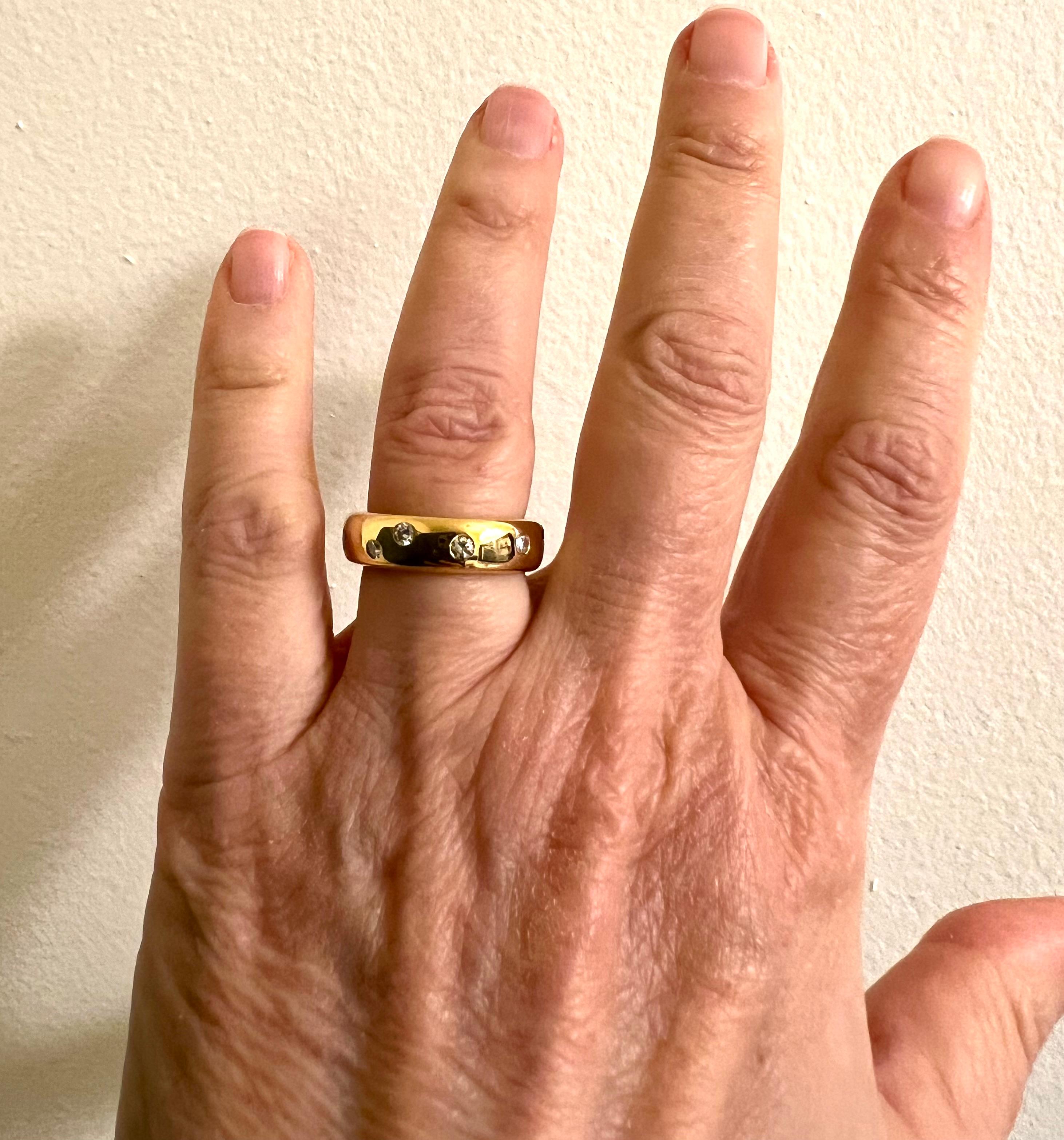 Tiffany and Co Eternity Diamond Ring .65ct 1987 18K Gold Wedding Band im Angebot 10