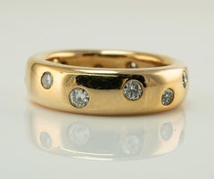 Tiffany and Co Eternity Diamond Ring .65ct 1987 18K Gold Wedding Band