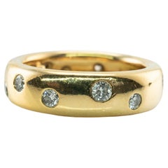 Tiffany and Co Eternity Diamond Ring .65ct 1987 18K Gold Wedding Band