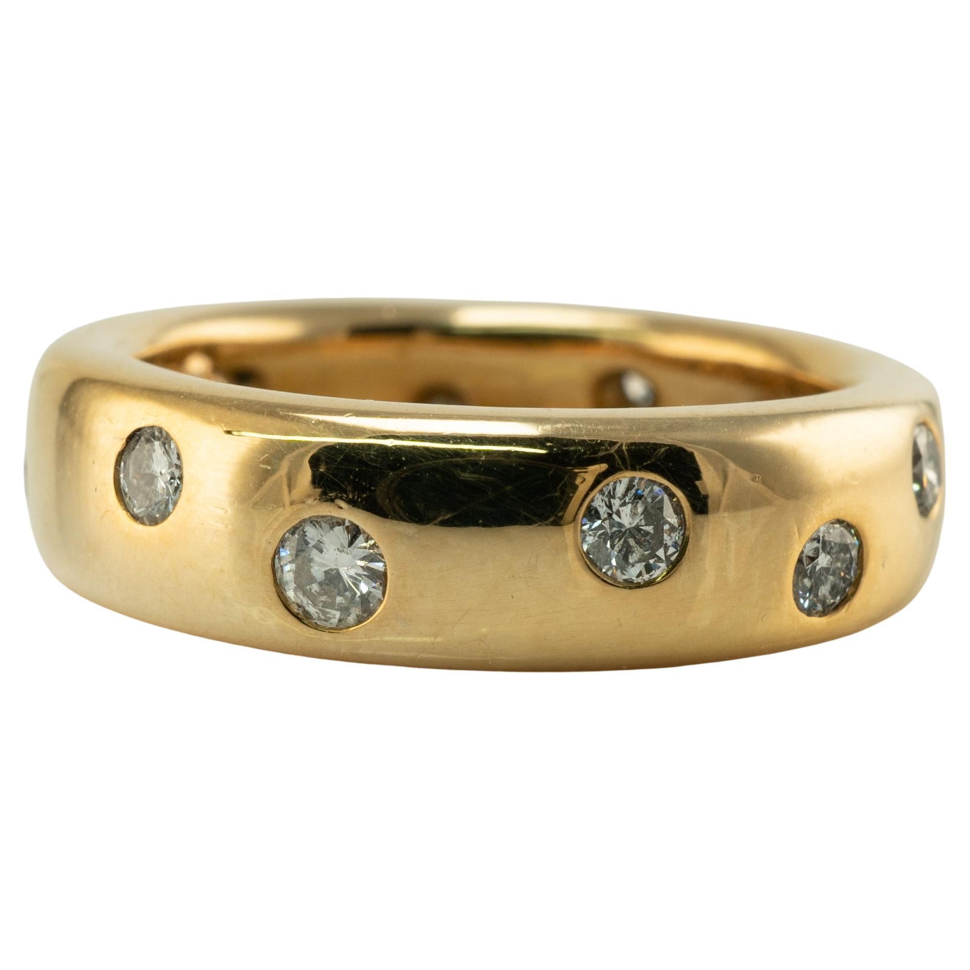 Tiffany and Co Eternity Diamond Ring .65ct 1987 18K Gold Wedding Band