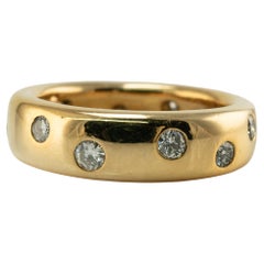 Tiffany and Co Eternity Diamond Ring .65ct 1987 18K Gold Wedding Band