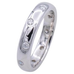 Tiffany & Co. Etoile Diamond Band Ring .22ct in Platinum Size 6.75