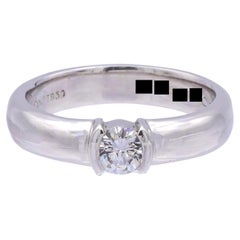 Tiffany and Co. Etoile Platinum Round Diamond Engagement Ring .29ct