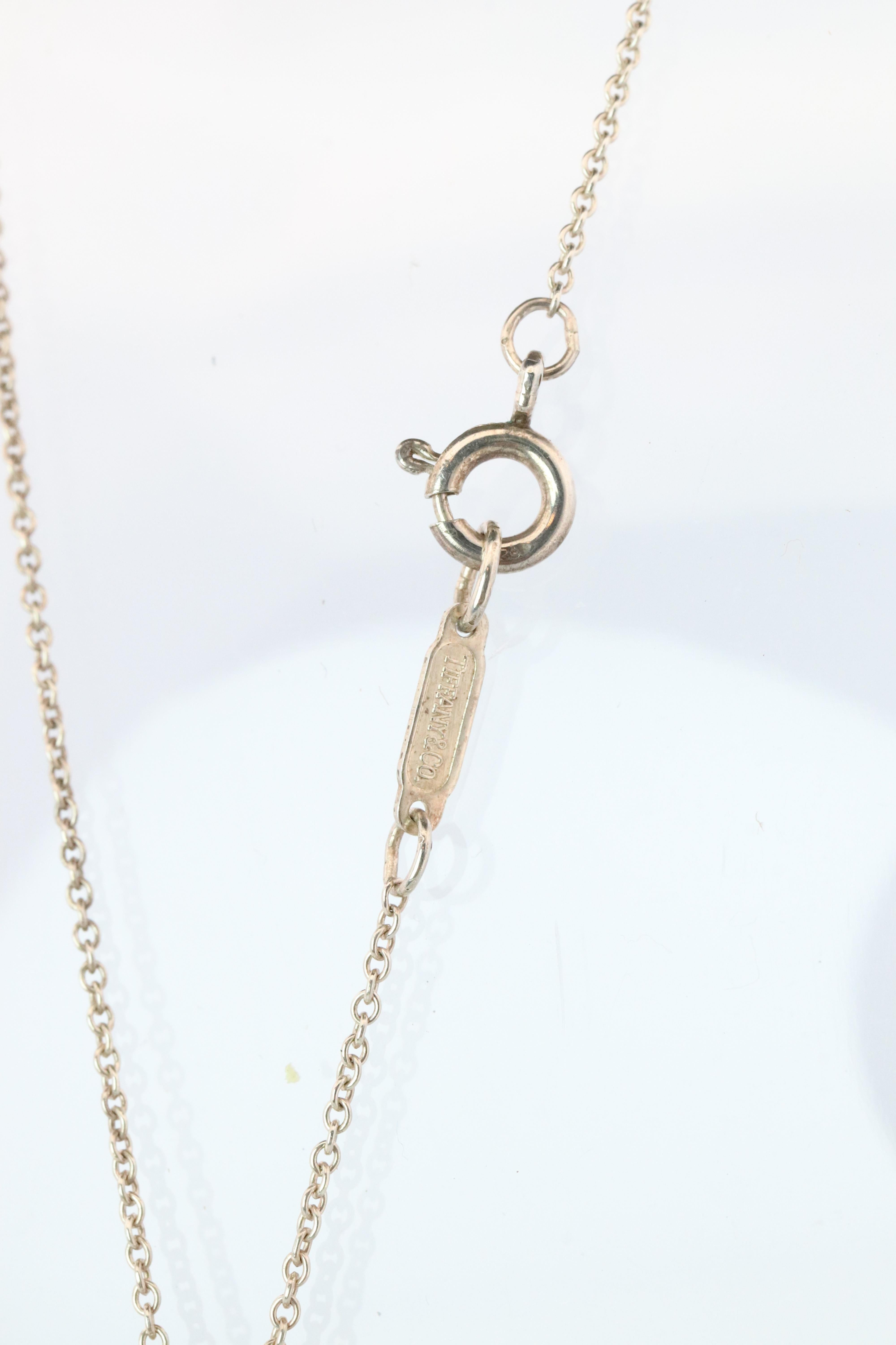 Tiffany And Co Four Leaf Clover Pendant. 18k And Sterling Silver View 6