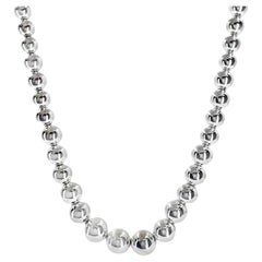 Tiffany and co. Collier boule graduée en argent sterling