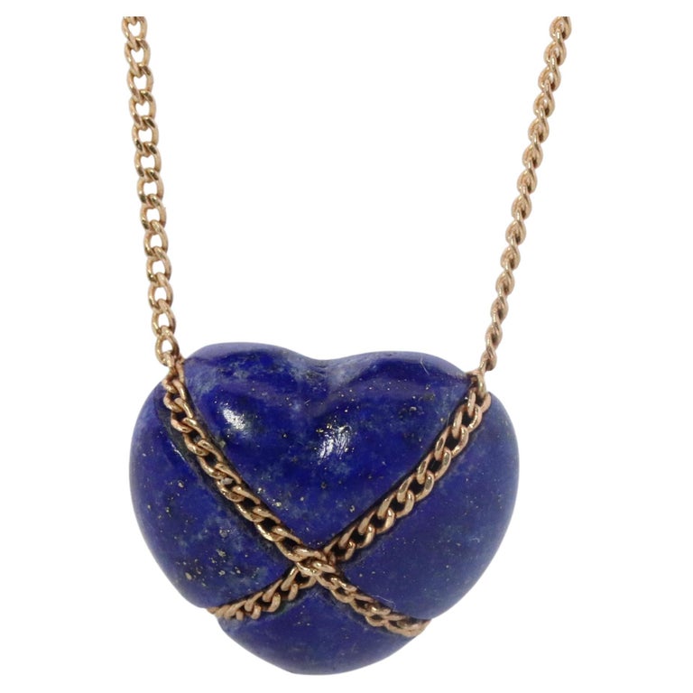Lapis Lazuli Necklace, Silver Necklace Mens Pendant, Mens Necklace