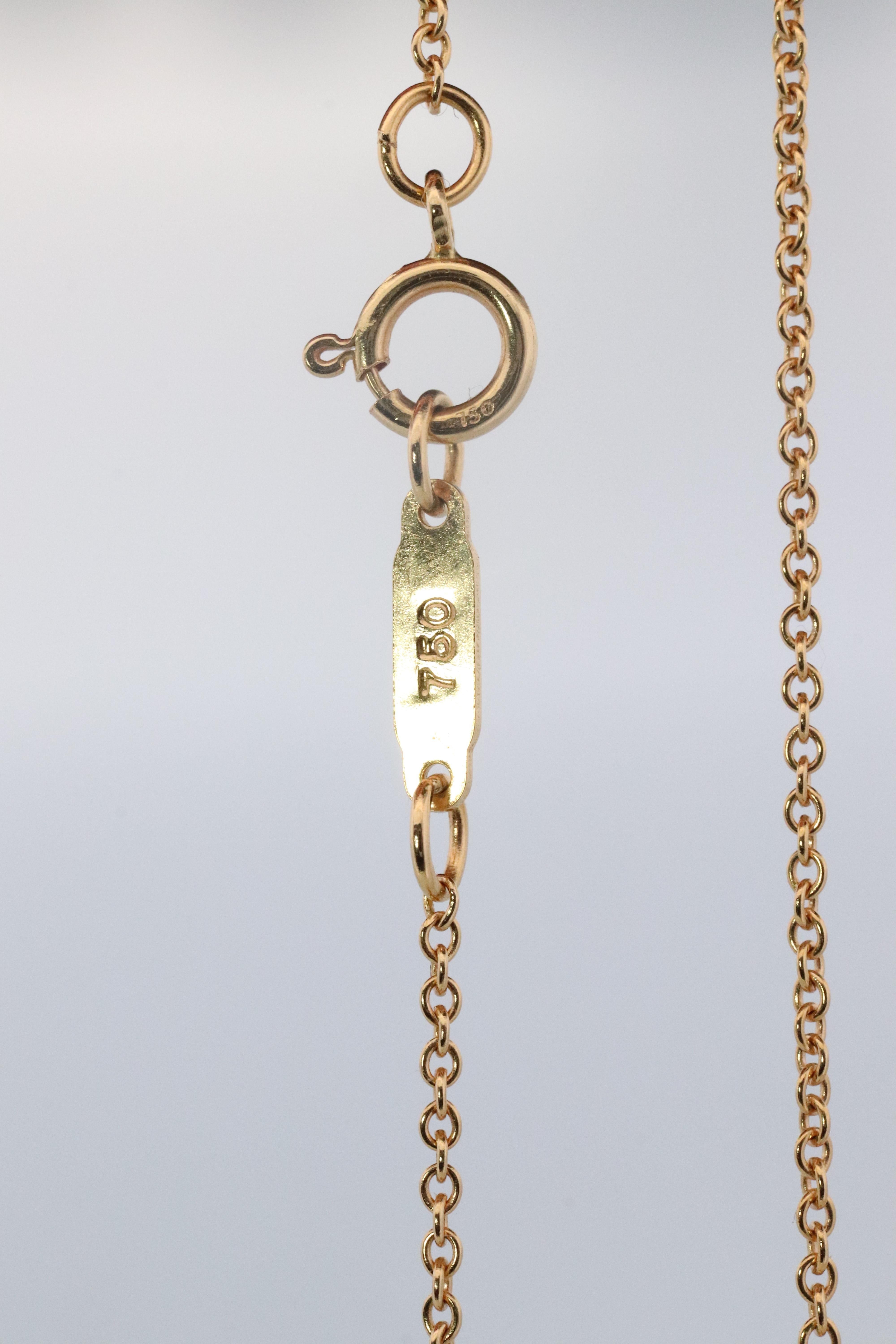 Tiffany and Co Heart Pendant 18k Tiffany Elsa Peretti Puffed Heart Necklace For Sale 3