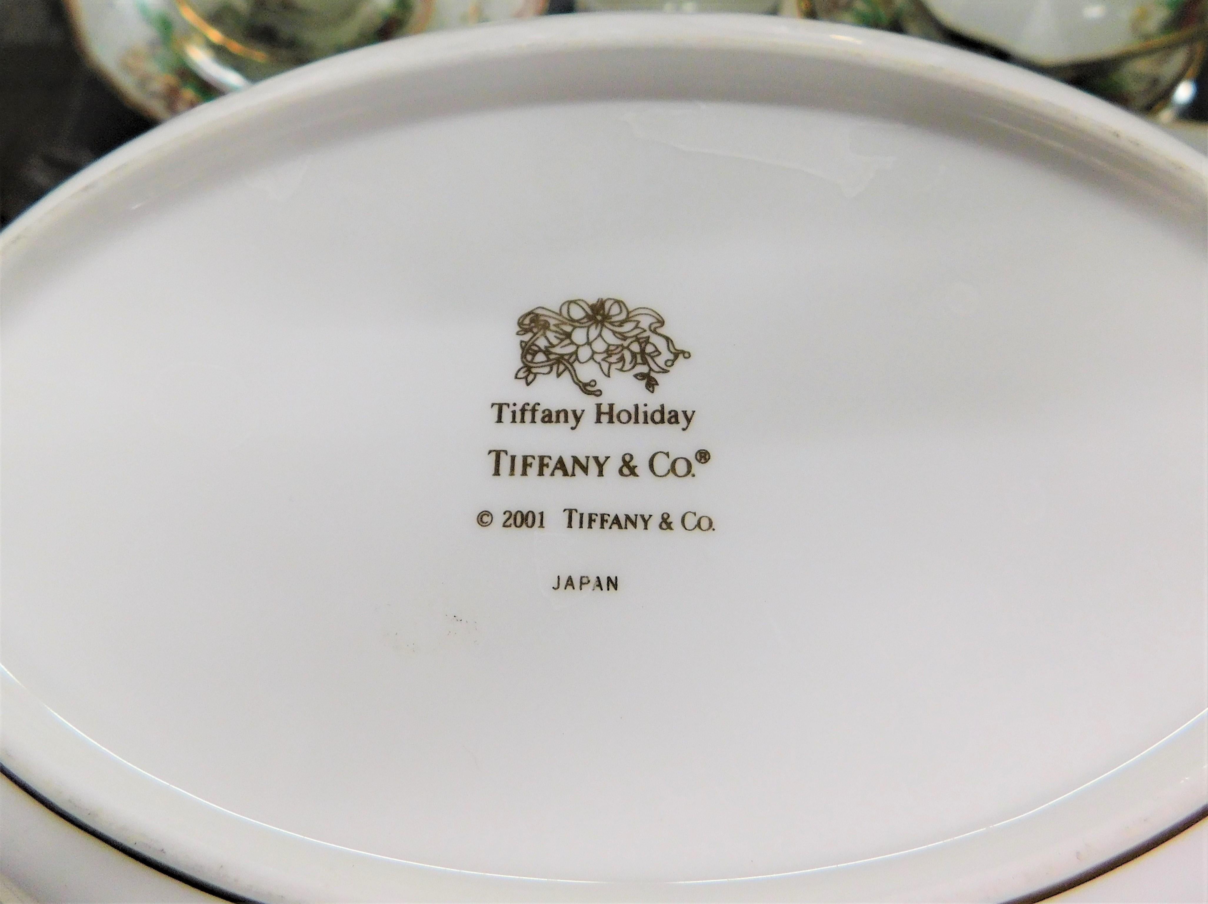 Tiffany and Co. Holiday Christmas 42 Piece Bone China Service Setting Japan 7
