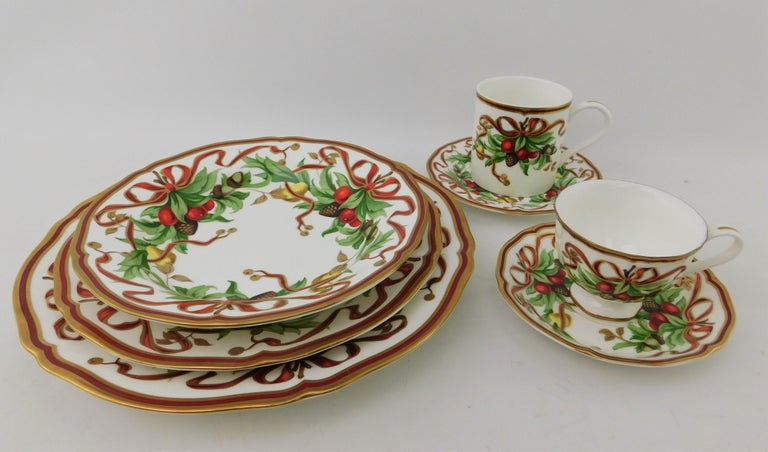 Tiffany and Co. Holiday Christmas 42 Piece Bone China Service
