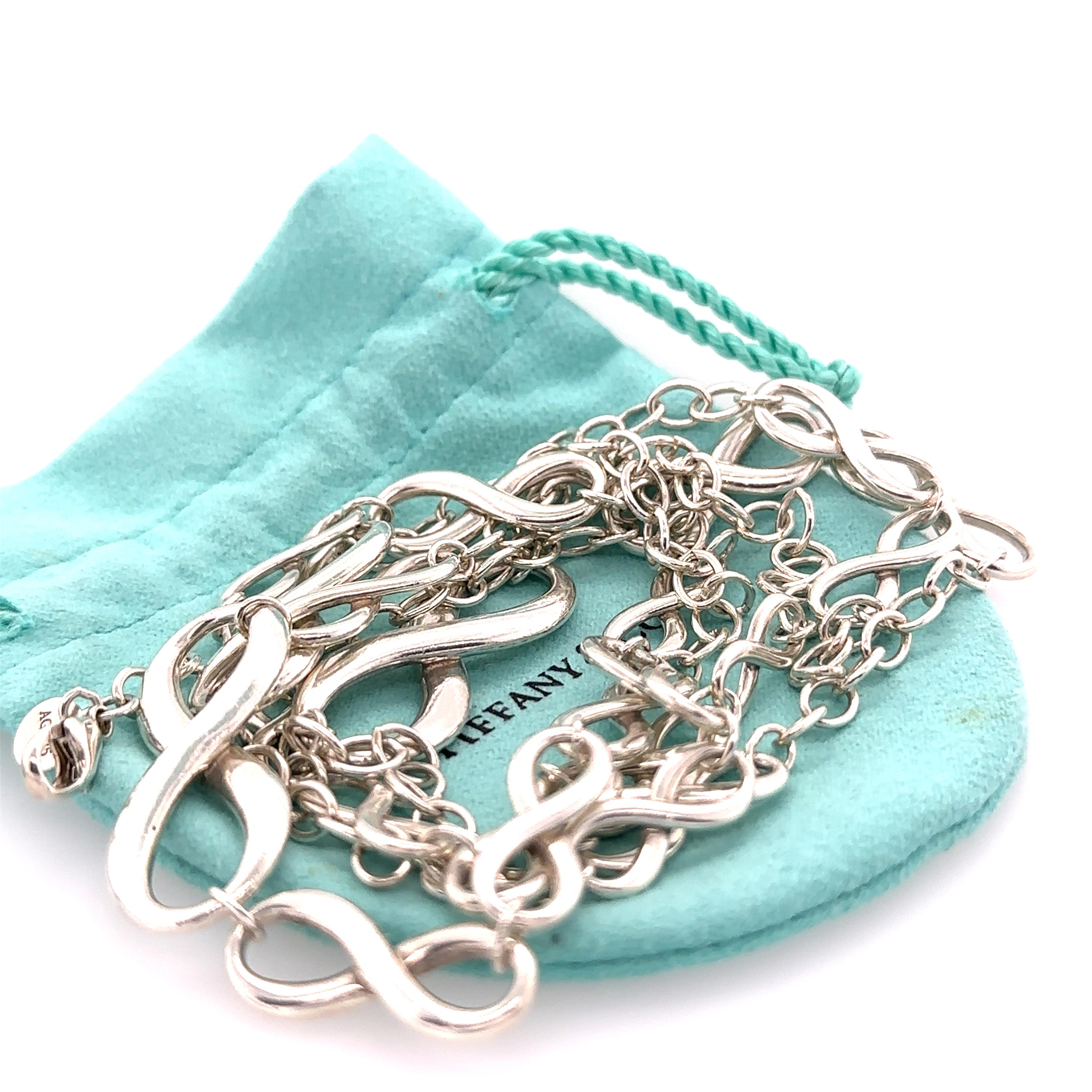 Tiffany and Co Infinity Statement Necklace (RARE) In Excellent Condition For Sale In SYDNEY, NSW