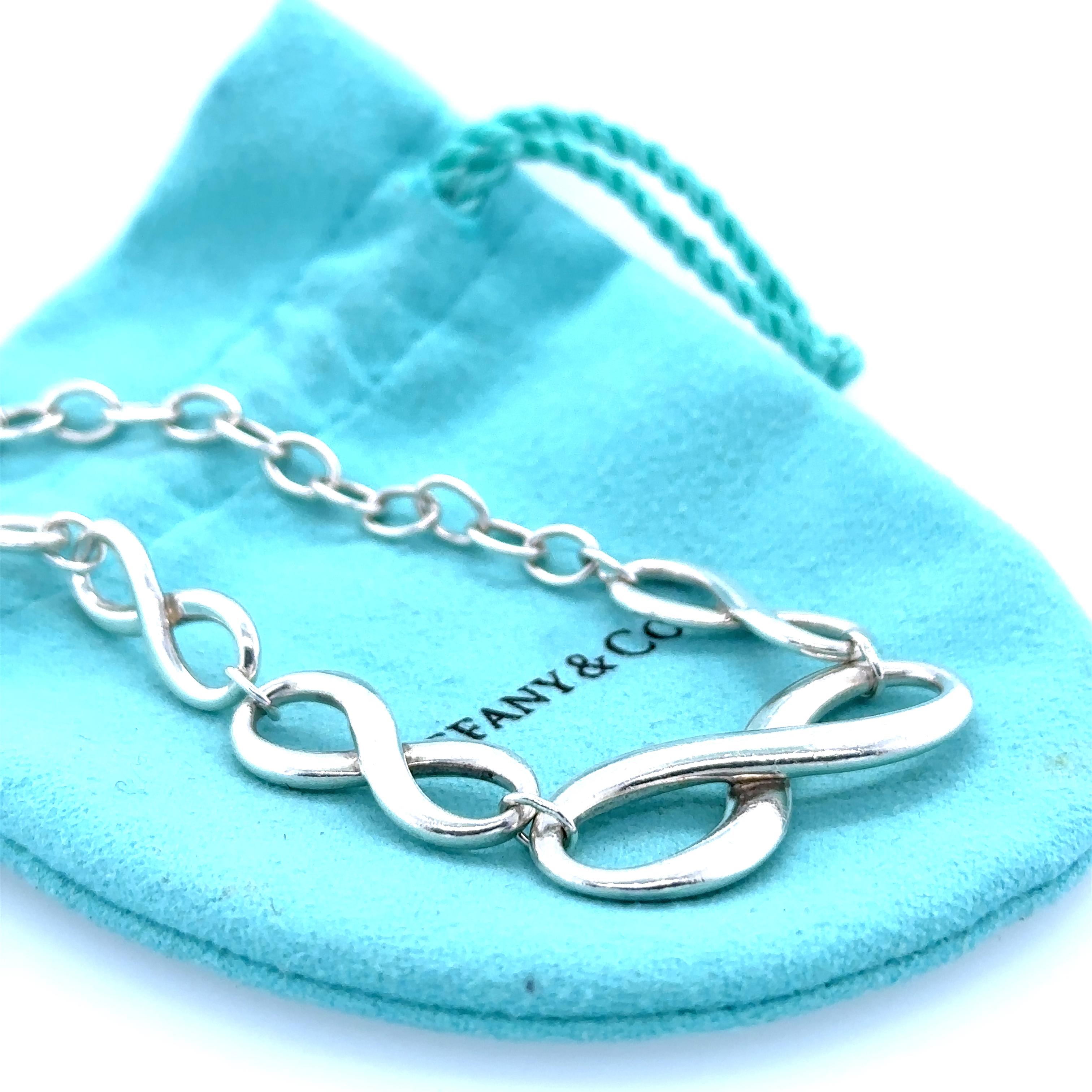 Women's Tiffany and Co Infinity Statement Necklace (RARE) For Sale