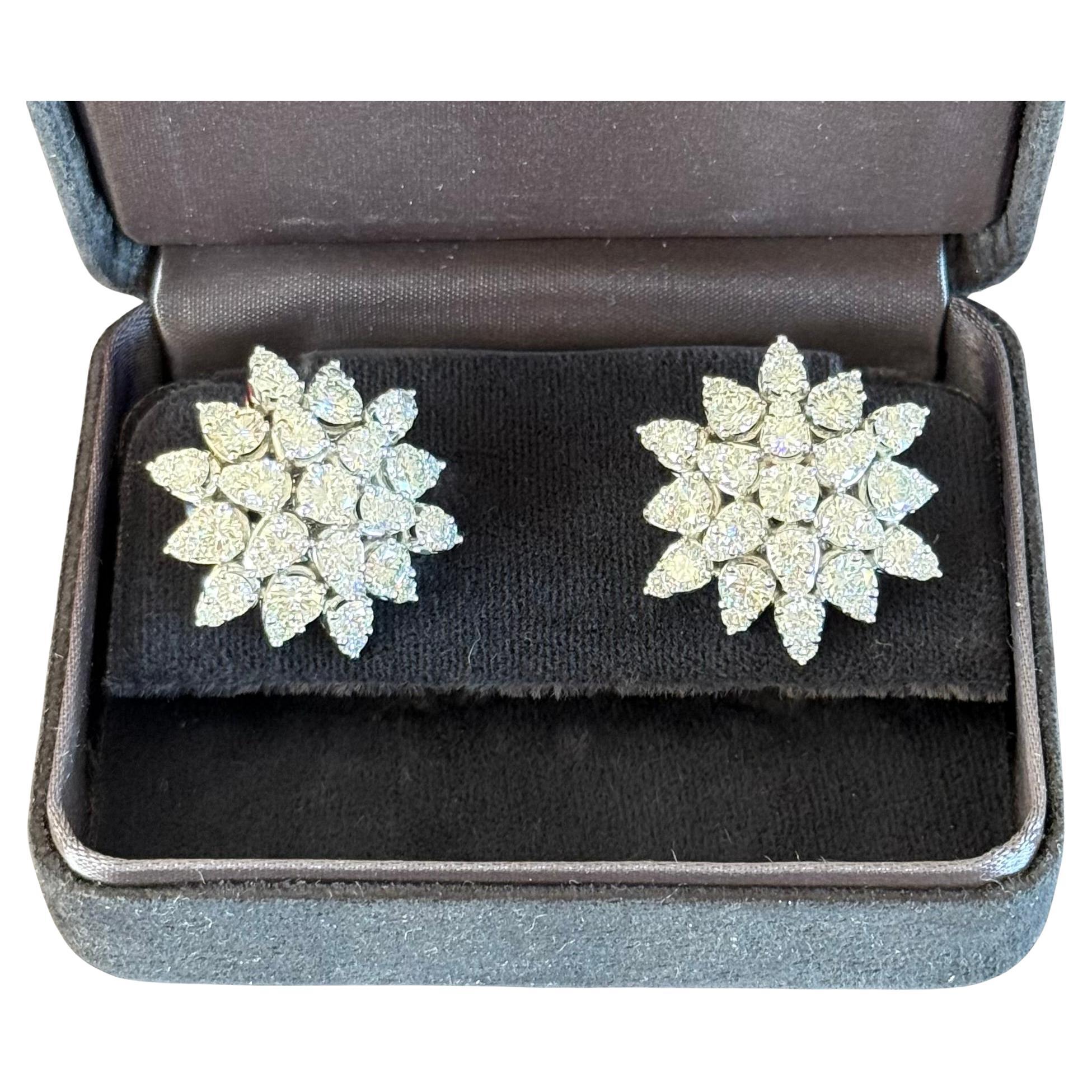 Taglio brillante Orecchini di diamanti grandi Tiffany & Co. in vendita