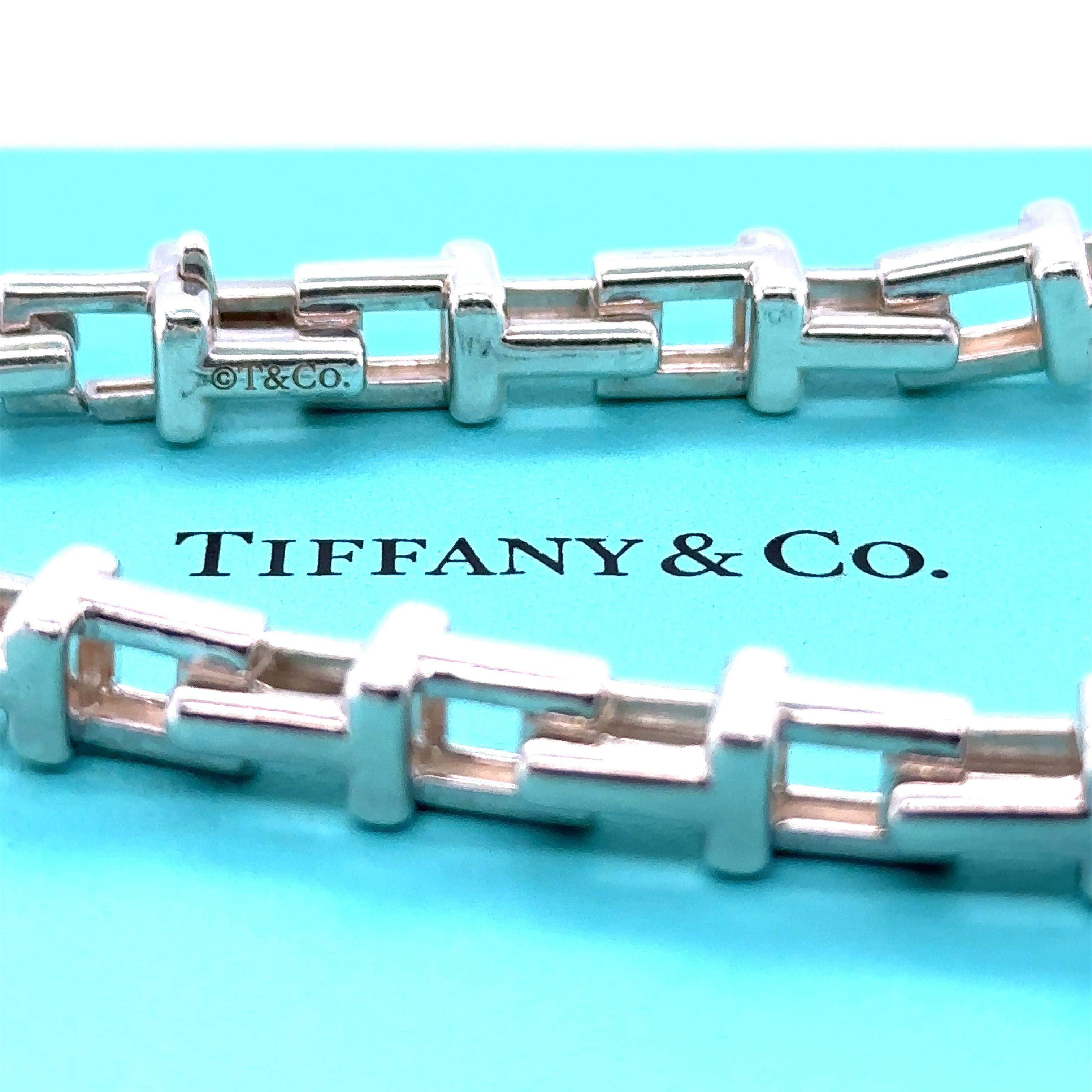 Tiffany & Co Große T Quadratische Kette Halskette (Rarität) 1