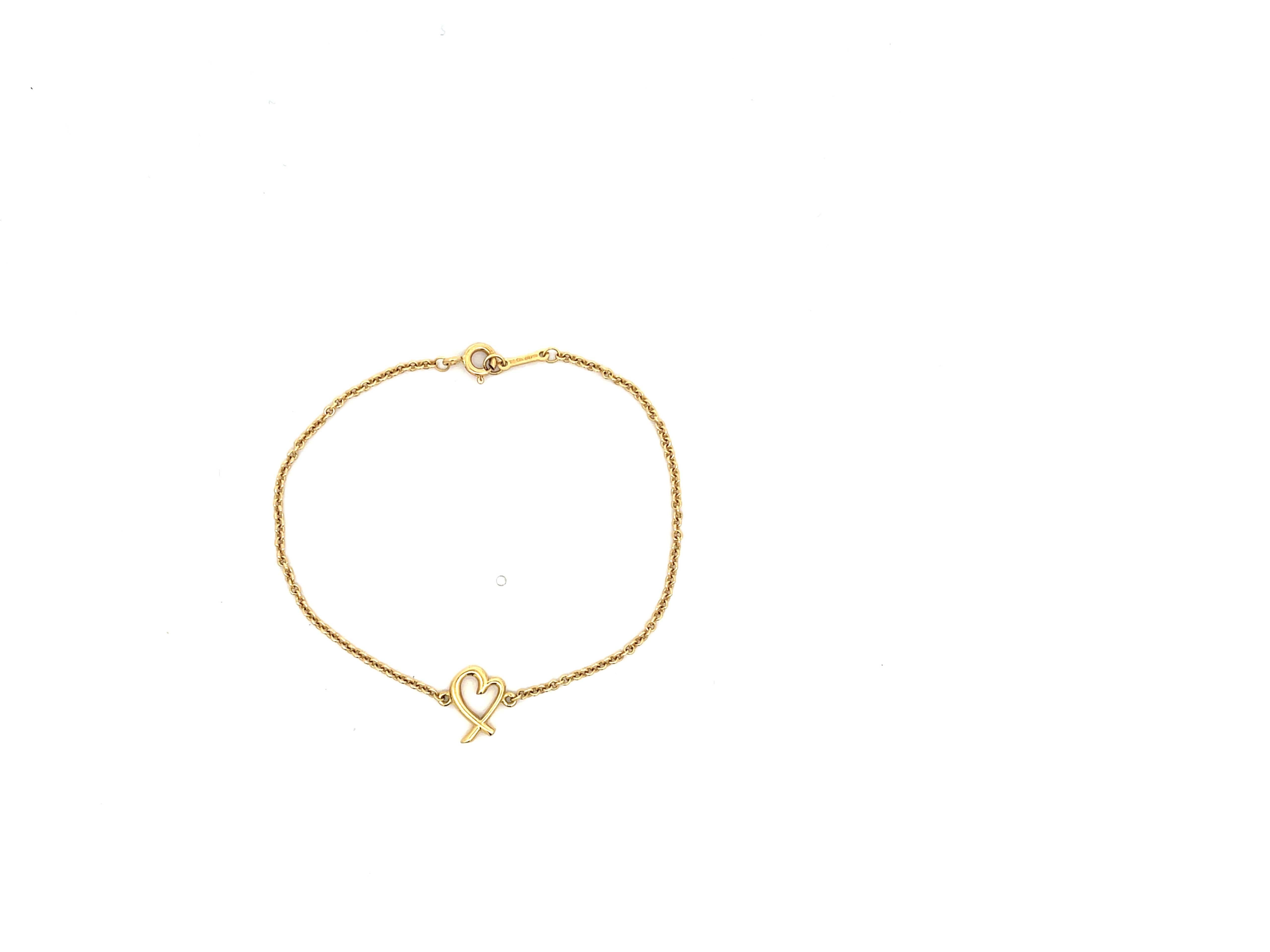 Tiffany und Co. Loving Heart-Armband aus 18 Karat Gelbgold (Moderne) im Angebot