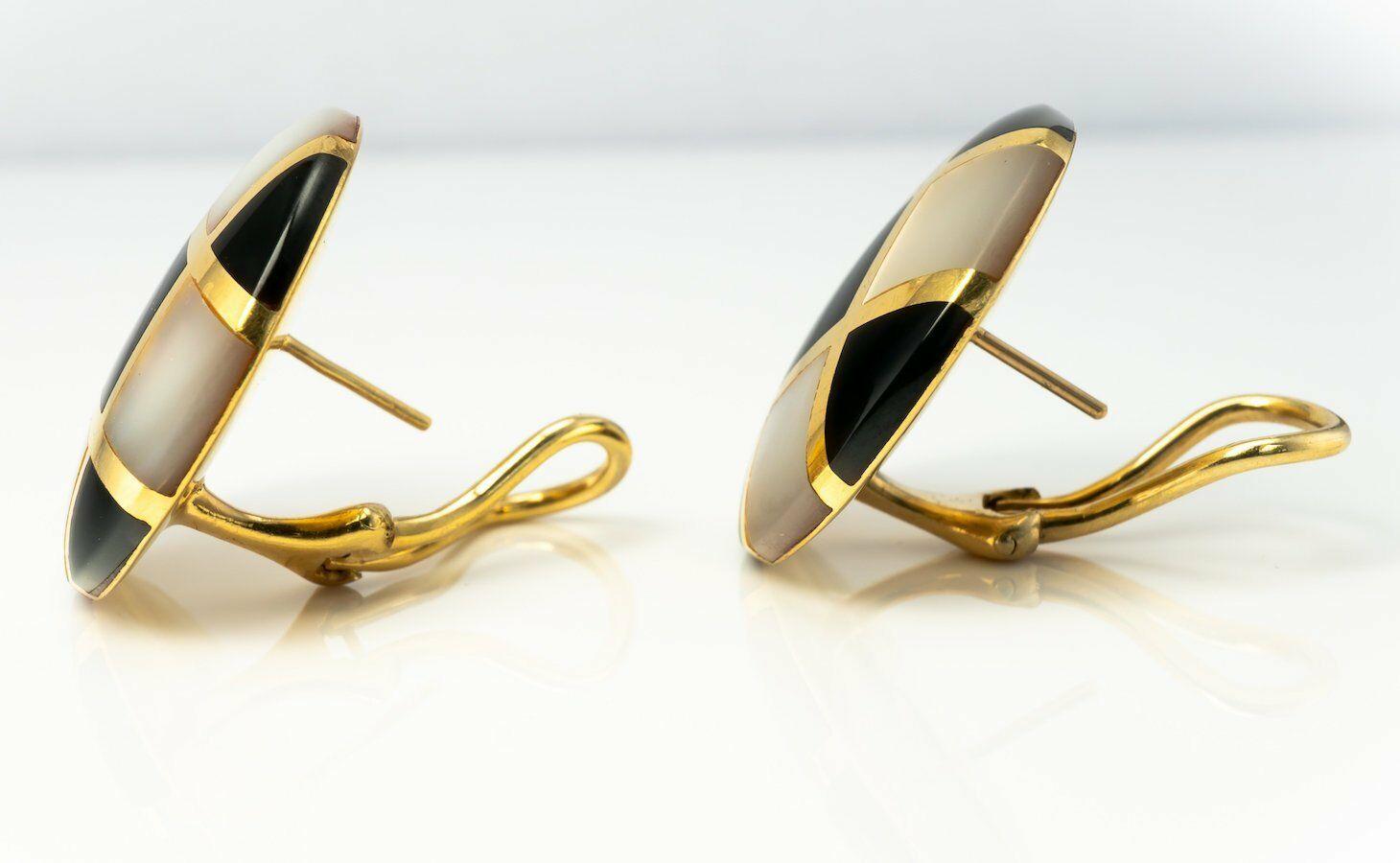 tiffany black onyx earrings