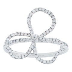 Tiffany and Co. Open Paper Flowers Platinum Ring