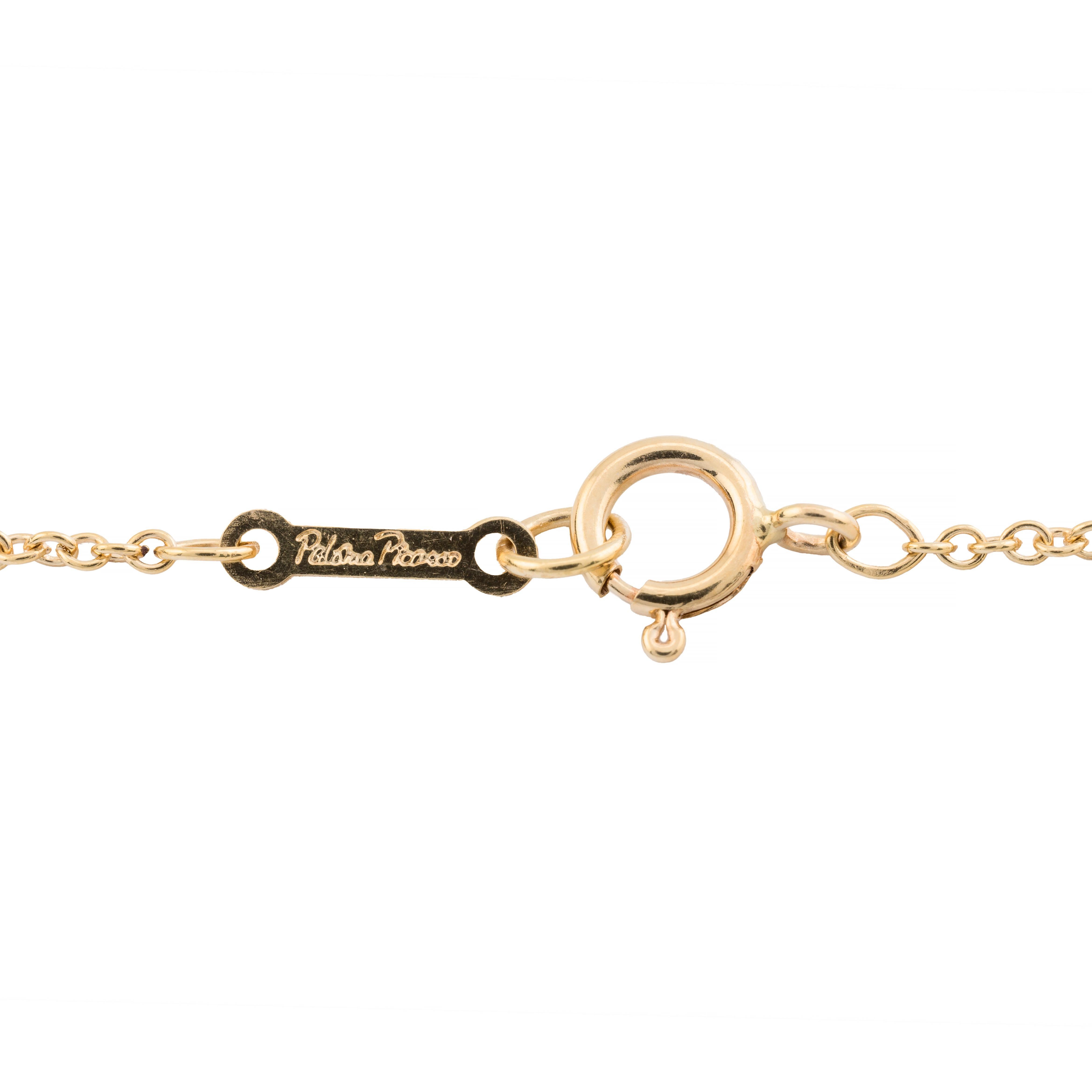Tiffany & Co. Collar Paloma Picasso Graffiti X de Oro Amarillo de 18 K 1