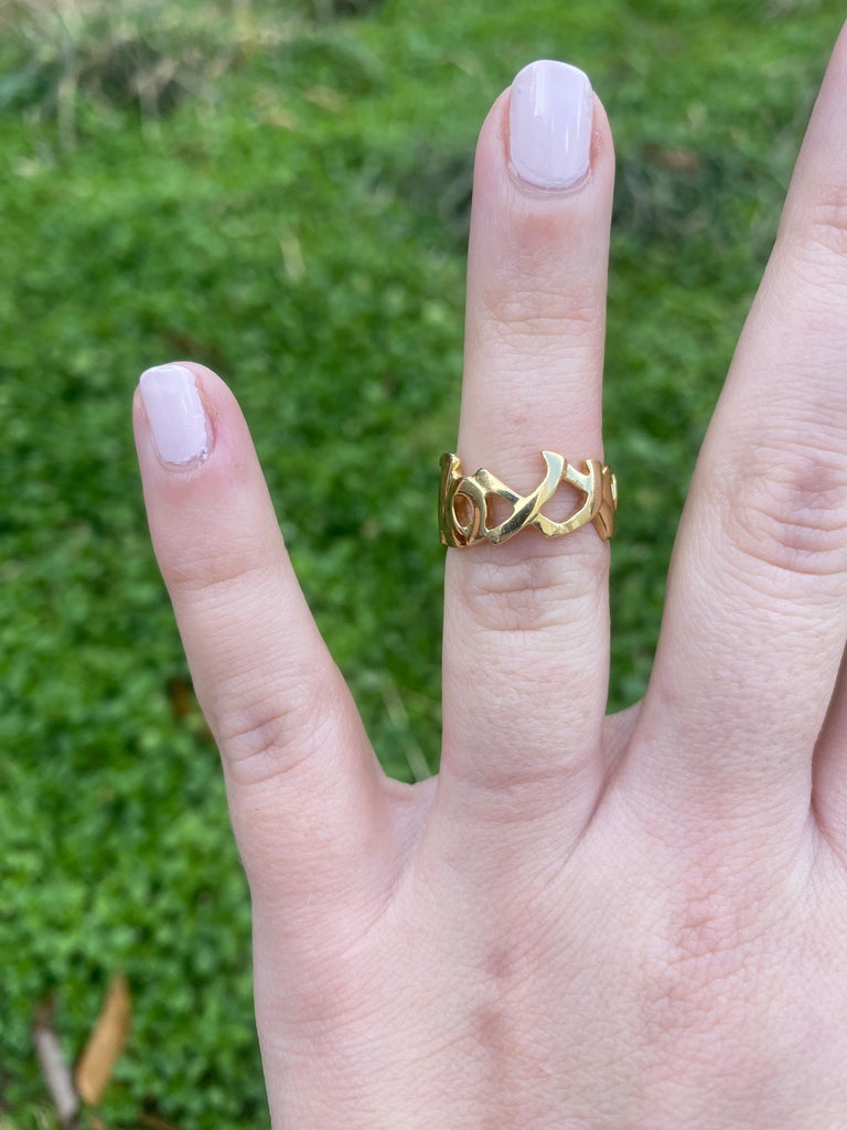 Tiffany and Co Paloma Picasso Xo Gold Ring, 18k Yellow Gold, Ring - Main Image