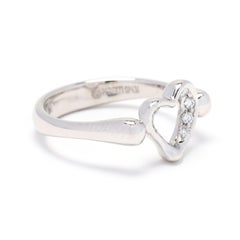 Tiffany und Co. Peretti Diamant-Herzring, Platin, Platin