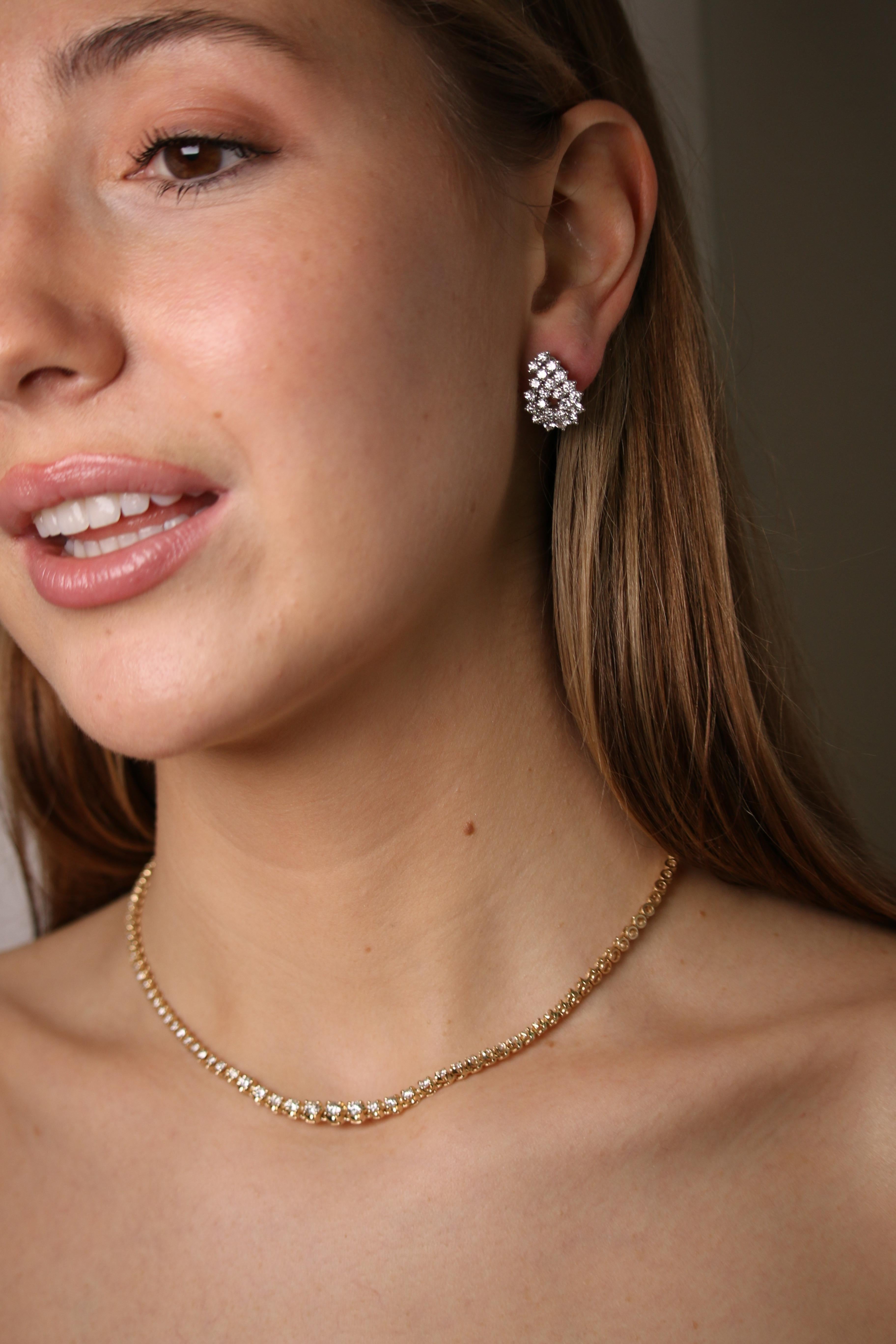 Tiffany und Co. Omega Clip-Ohrringe mit Diamanten 3