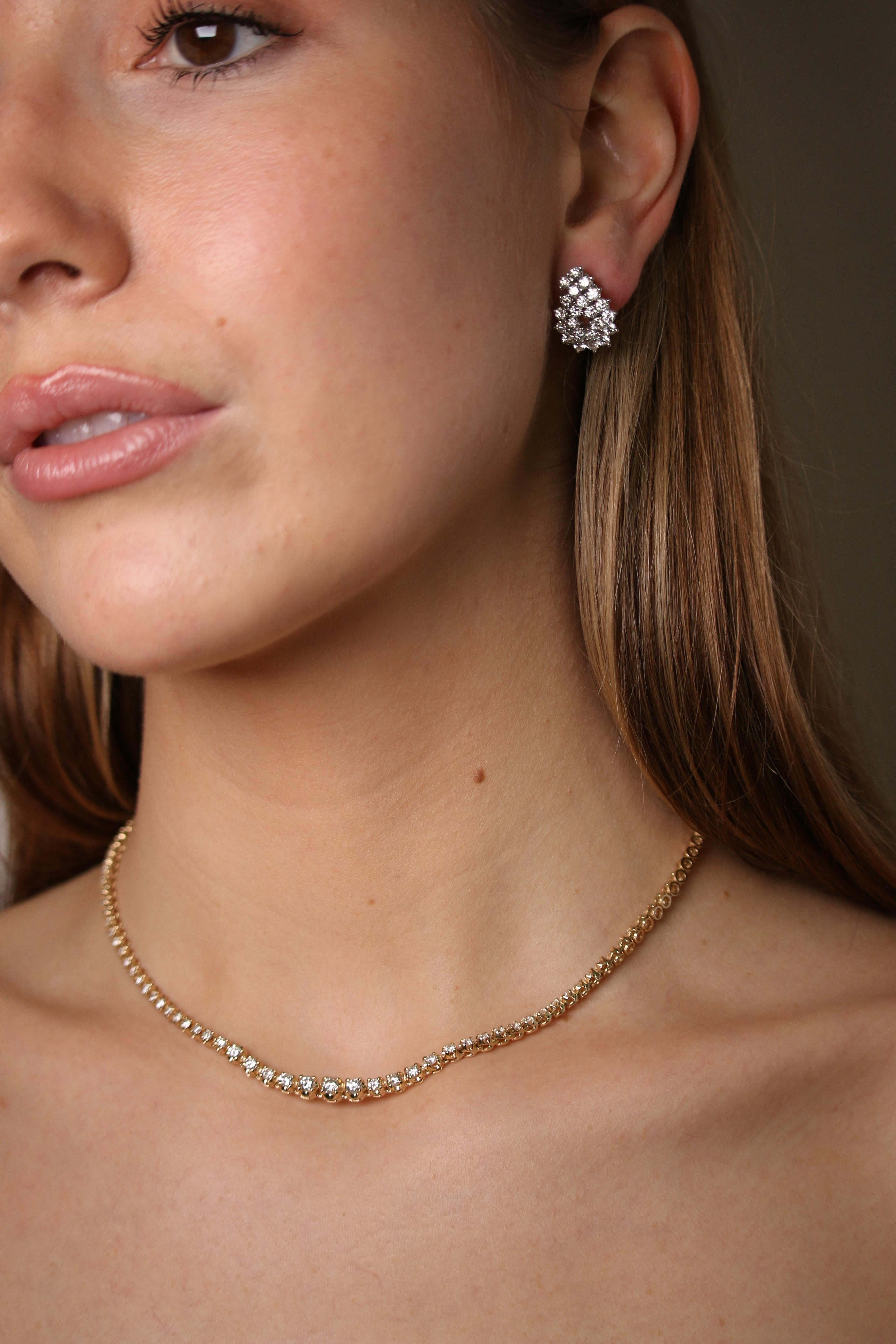 Tiffany und Co. Omega Clip-Ohrringe mit Diamanten 4
