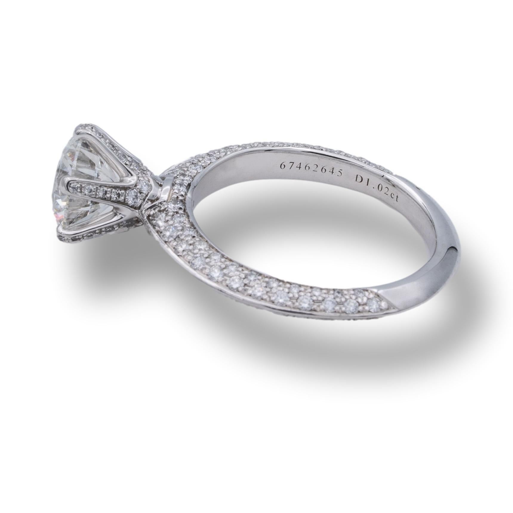 tiffany pave engagement ring