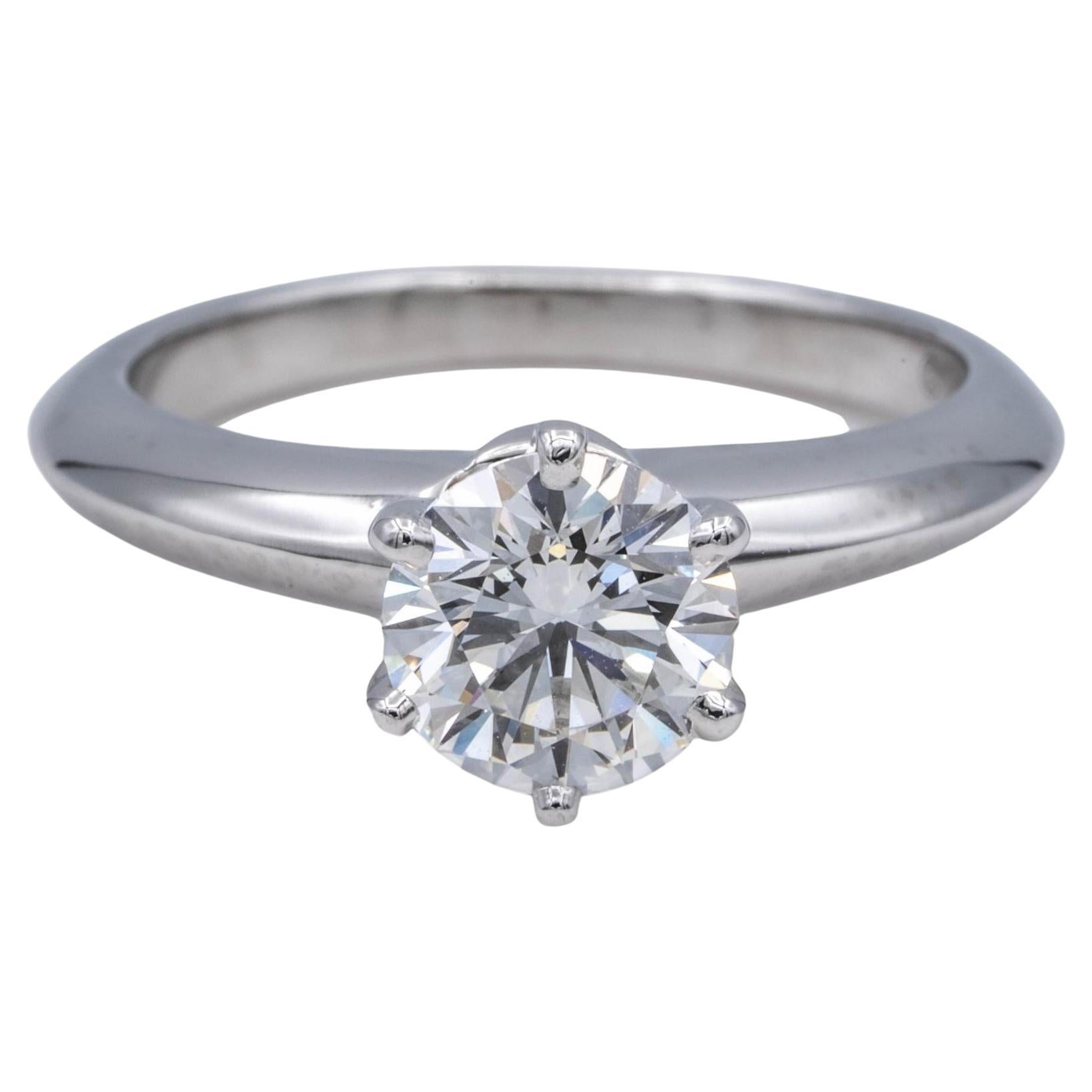 Platinum Diamond Solitaire Engagement Ring .60Ct Emerald Cut EVS1 EGL Cert For Sale at 1stDibs