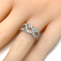 Tiffany & Co. Platinum Eternal Link Diamond Band