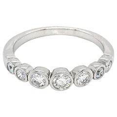 Tiffany and Co. Platinum Jazz Graduated Diamond Ring