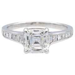 ttl platinum Tiffany and Co. Platinum Legacy Cushion Diamond Engagement Ring 1.77cts Ttl HVVS