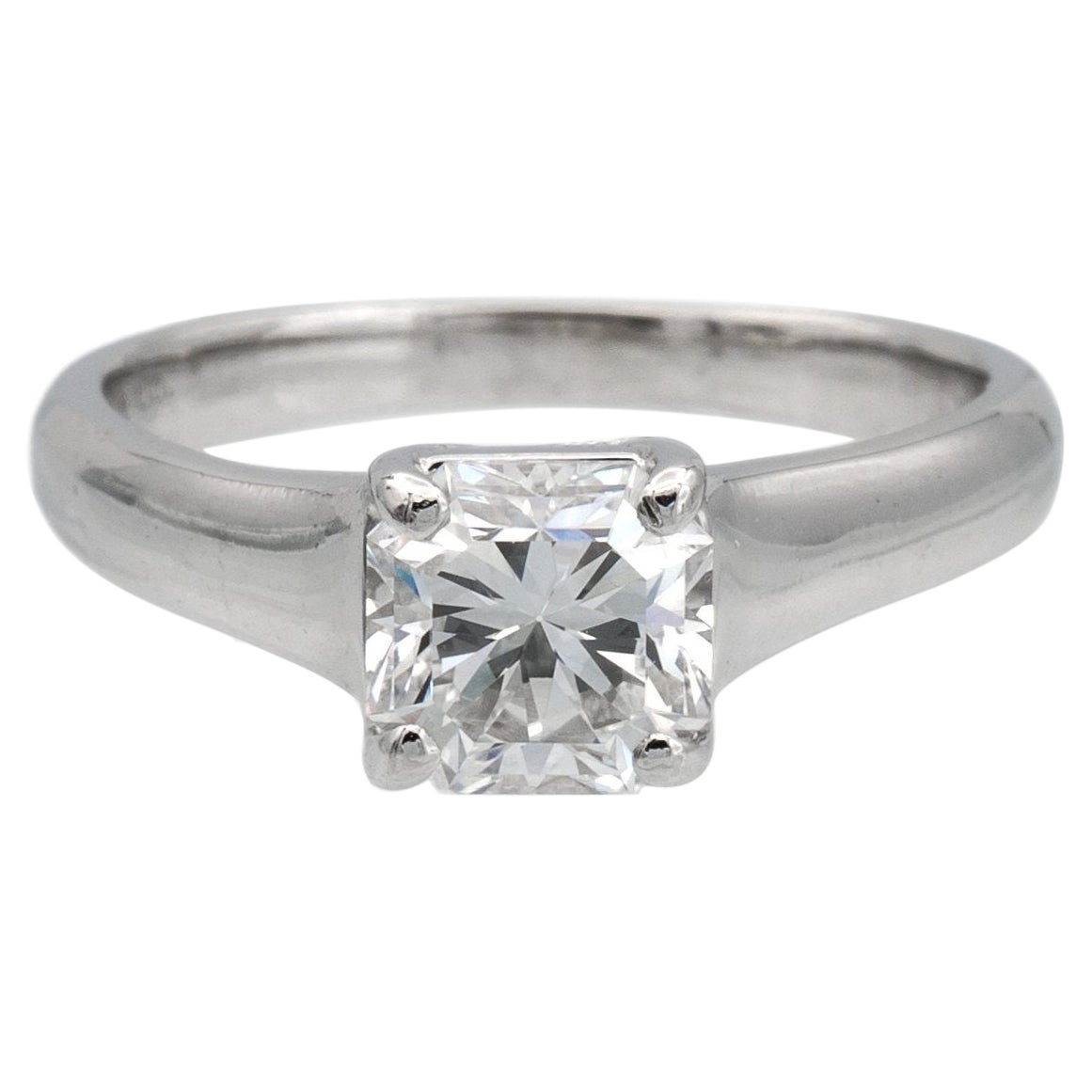 Tiffany and Co. Platinum Lucida Diamond Engagement Ring 1.04 ct EVVS1
