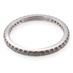 Tiffany and Co. Platinum Soleste Full Circle Round Diamond Band 0.34 Carat.